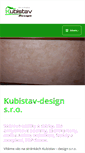 Mobile Screenshot of kubistav.cz